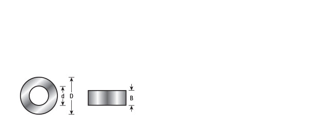 Amana Tool. Steel Spacers | 5⁄8 Overall Dia x 5.5mm Height x 5⁄16 Inner Dia | 55369 