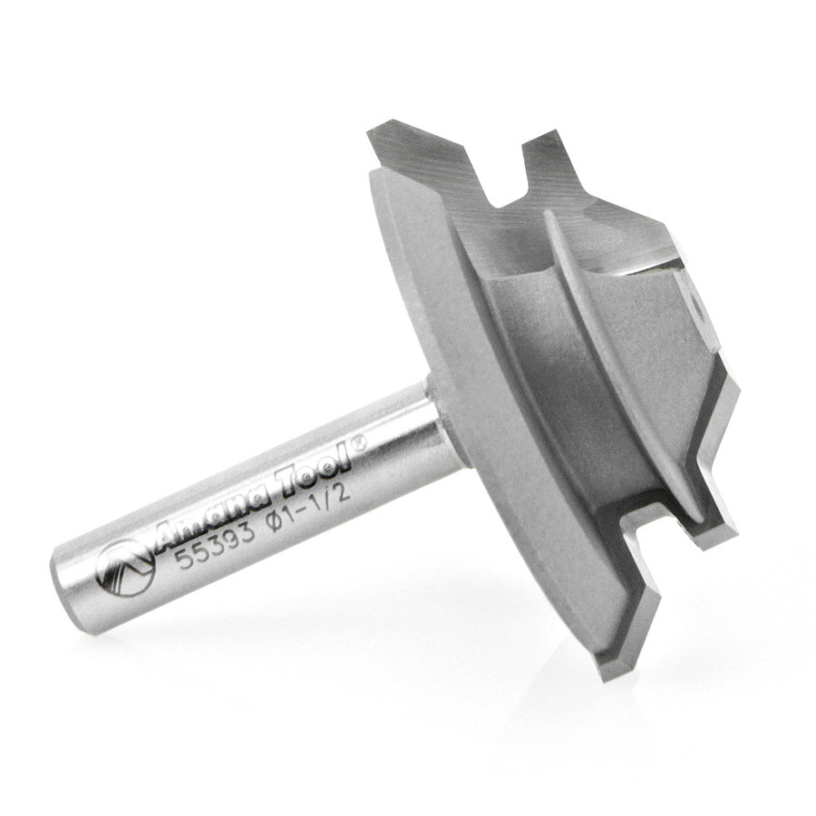 Mitre Slot Router Bit Lock Miter Router Bit | 45°x 1 1⁄2 Dia x 1⁄2 x 1⁄4