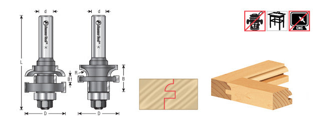 Amana Tool. Ogee Cope Cutter | 55434 