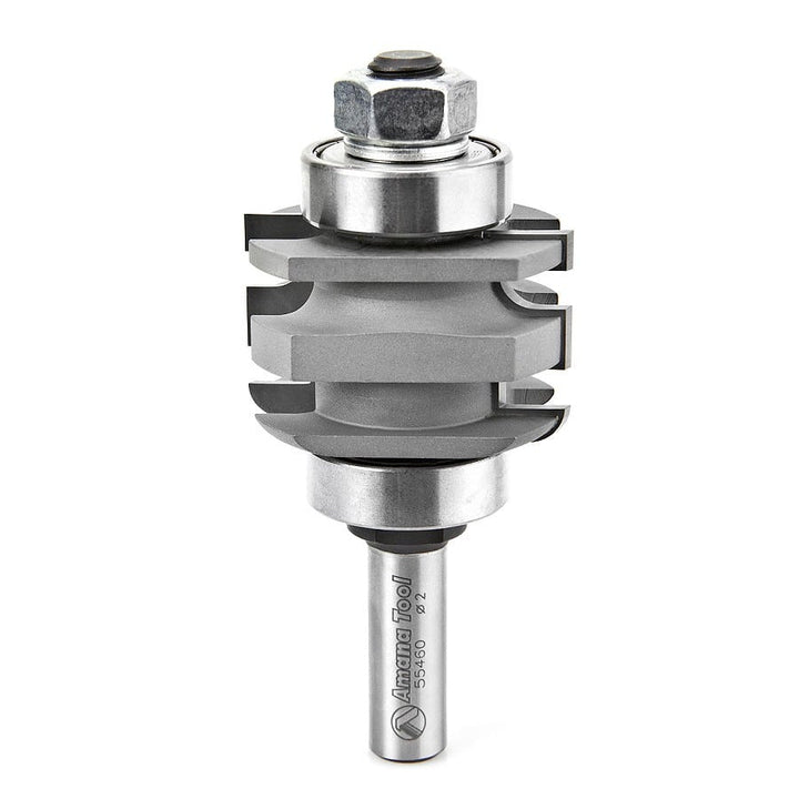 Amana Tool. Concave Stile & Rail Router Bit | 7⁄32 Radius x 2 Dia x 1 9⁄32 x 1⁄2" Shank | 55460 