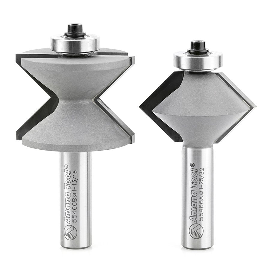 Edge Banding Router Bit Set | 90°x 1 25⁄32 Dia x 1 1⁄32 x 1⁄2