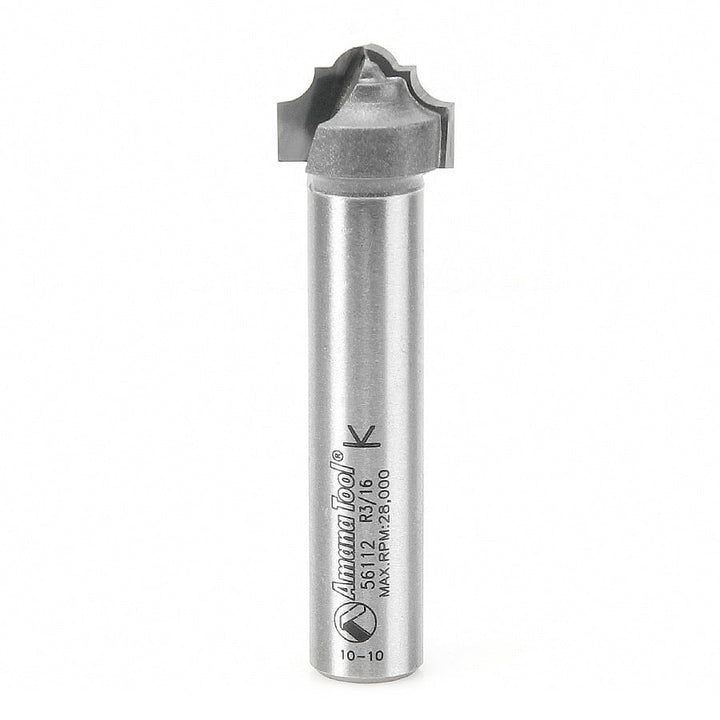 Amana Tool. Classical Groove Router Bit | 13⁄64 Radius x 1" Dia x 11⁄16 x 1⁄2 Shank | 56114 