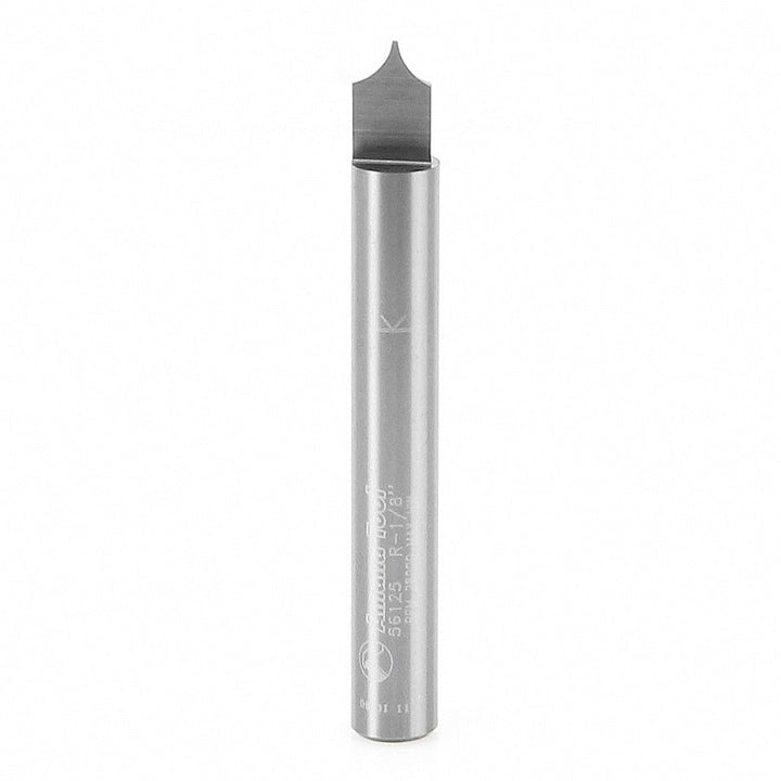 Amana Tool. Point Cutting Round Over Router Bit | 1⁄8 Radius x 1⁄4 Dia x 5⁄16 x 1⁄4 Shank Router Bit | 56125 