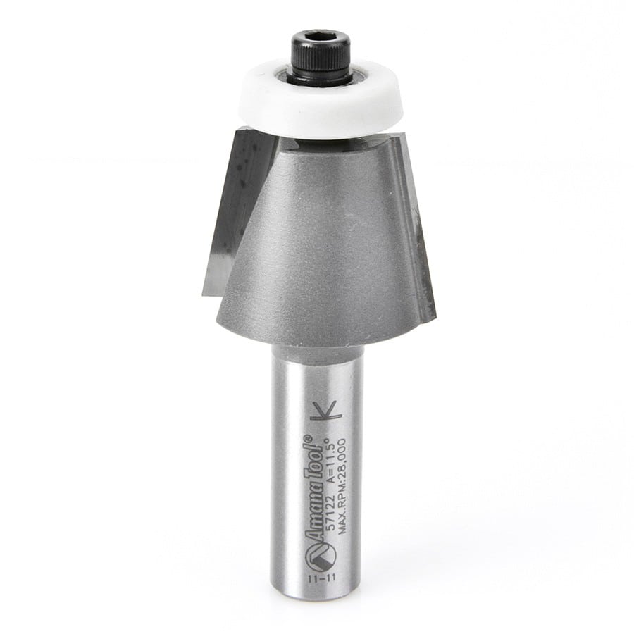 Amana Tool. Undermount Bowl Router Bit | Bevel 10°x 1 Dia x 15⁄16 x 1⁄2" Shank | 57122