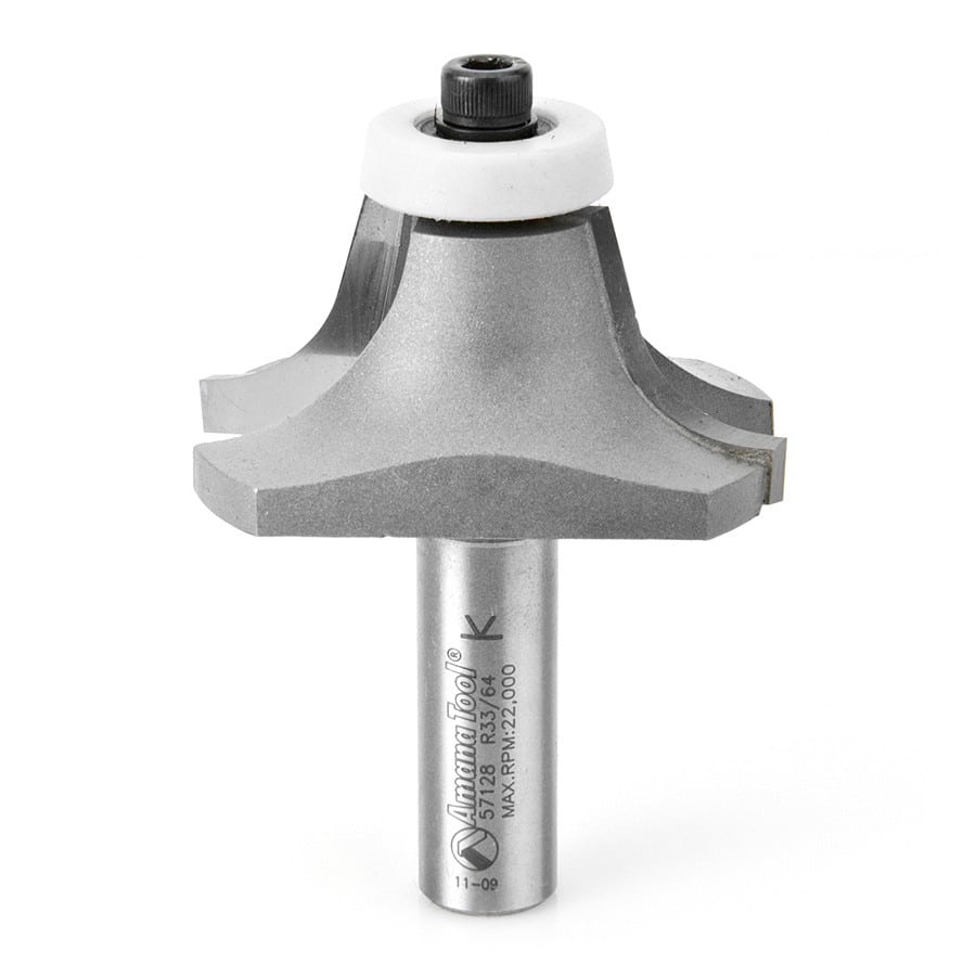 Amana Tool. Undermount Bowl Router Bit | Roundover 18°x 2 1⁄8 Dia x 1 x 1⁄2" Shank | 57128