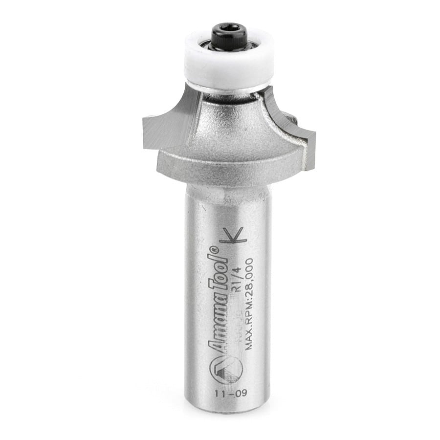 Amana Tool. Corner Round Router Bit | 1" Dia x 1⁄2 x 1⁄4 Radius x 1⁄2 Shank | 57149 