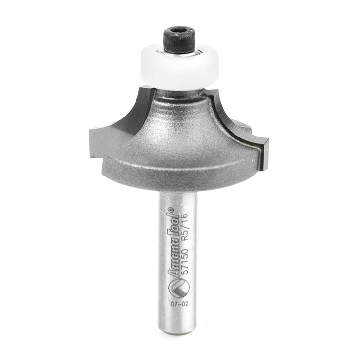 Amana Tool. Corner Round Router Bit | 1 1⁄8 Dia x 1⁄2 x 5⁄16 Radius x 1⁄4" Shank | 57150 