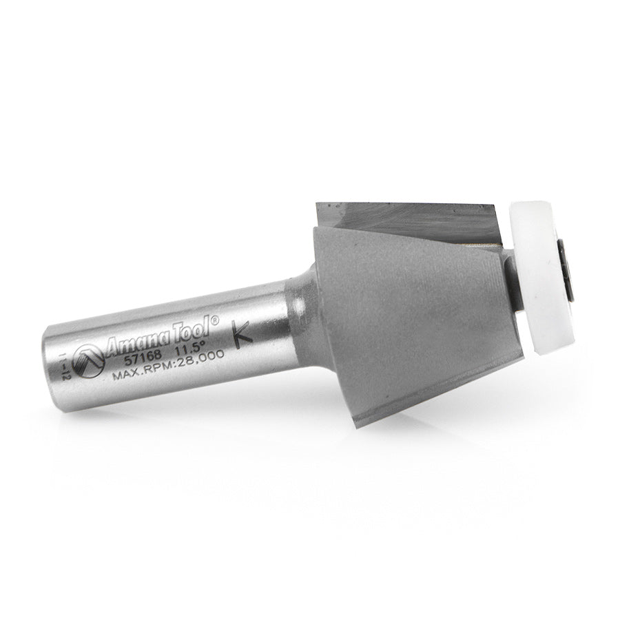 Amana Tool. Undermount Bowl Router Bit | Corian 10°x 1 1⁄4 Dia x 1 x 1⁄2" Shank | 57168 