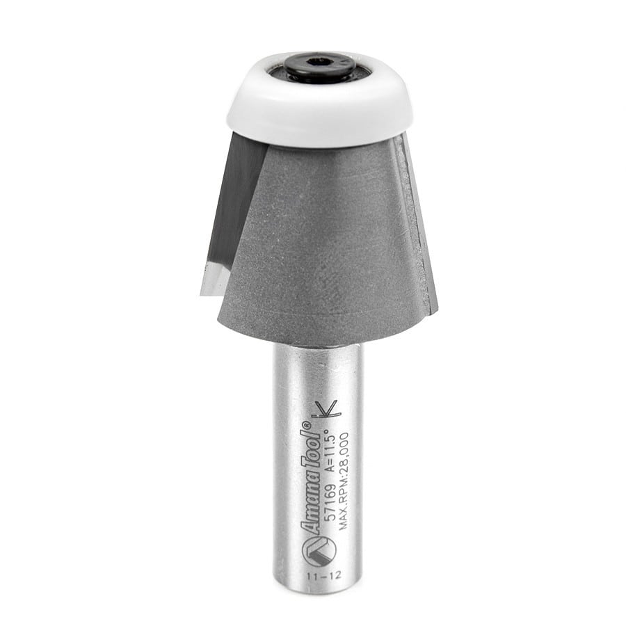 Amana Tool. Karran Stainless Steel Edge Sink Router Bit | 1 3⁄16 Dia x 1 x 1⁄2" Shank | 57169 