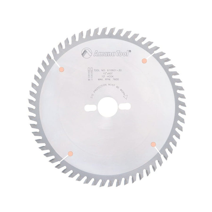 Amana Tool. General Purpose Cut-Off Blade - 10" Dia x 60T TCG - 10° | 610601-30 