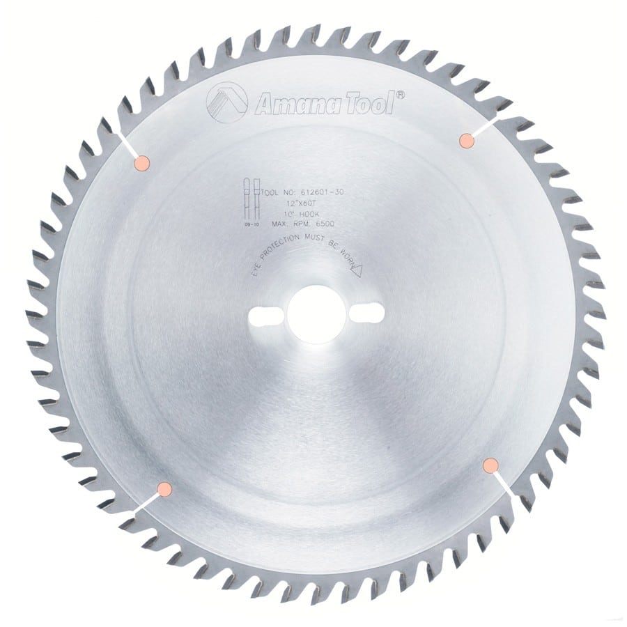 Amana Tool. General Purpose Cut-Off Blade - 12" Dia x 60T TCG - 10° | 612601-30 