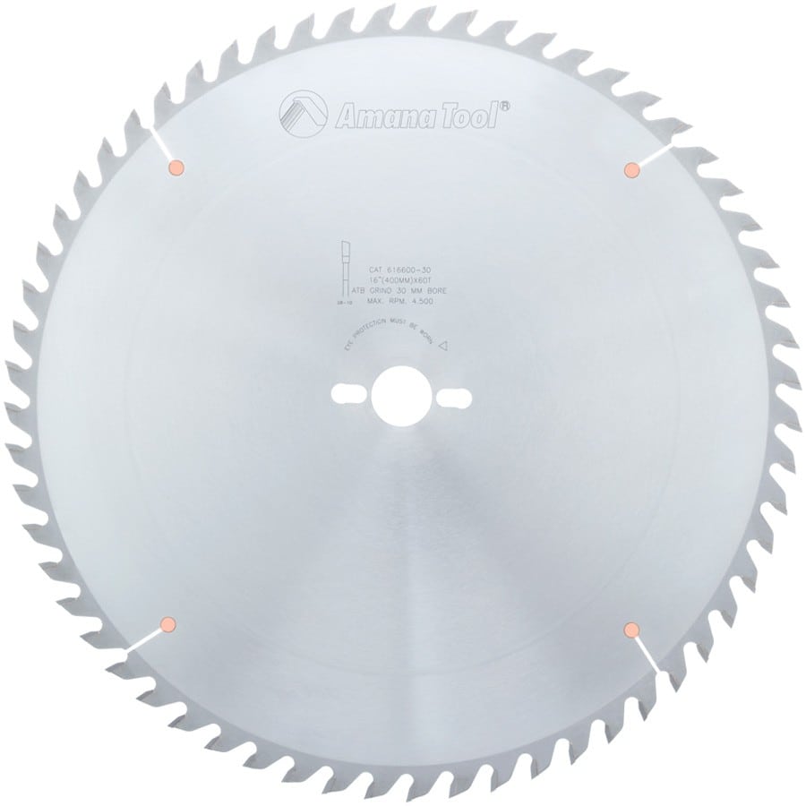 Amana Tool. General Purpose Cut-Off Blade - 16" Dia x 60T ATB - 15° | 616600-30 