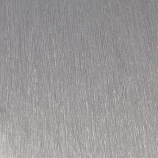 Brite Brushed Natural Aluminum - 6256 - Wilsonart DecoMetal Laminate 