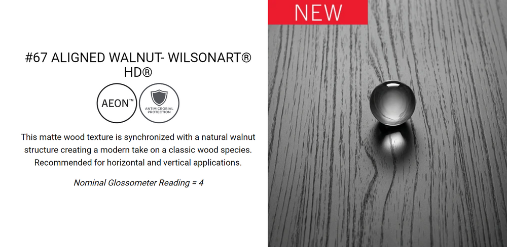 Wilsonart Laminate Aligned Walnut Finish