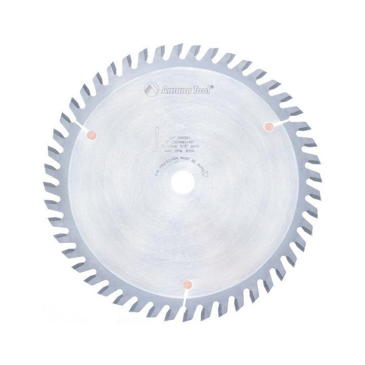 Amana Tool. General Purpose Cut-Off Blade - 8" Dia x 48T TCG - 10° - 5⁄8 Bore | 684801 