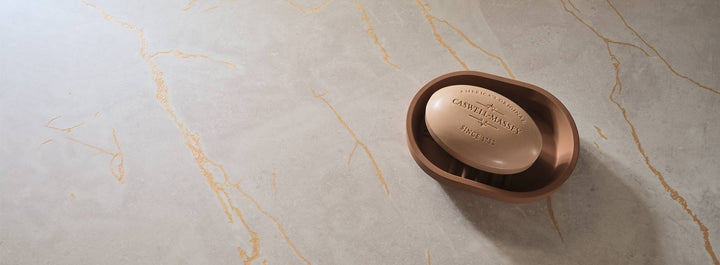 Gold Veined Taupe Marble - 8253 - Formica InDepth Surfacing Laminate Sheets