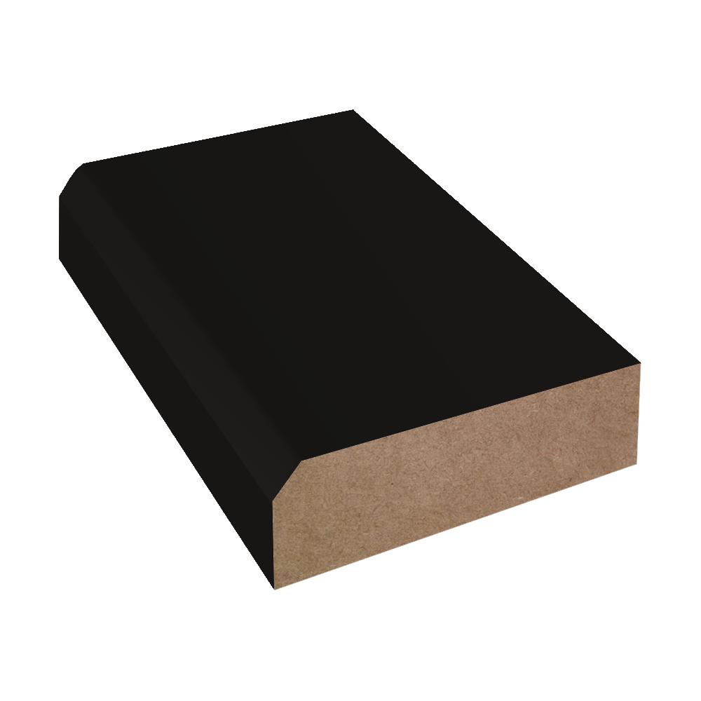 Black - 2110 - Matte Finish Feeney Laminate Decorative Bevel Edge