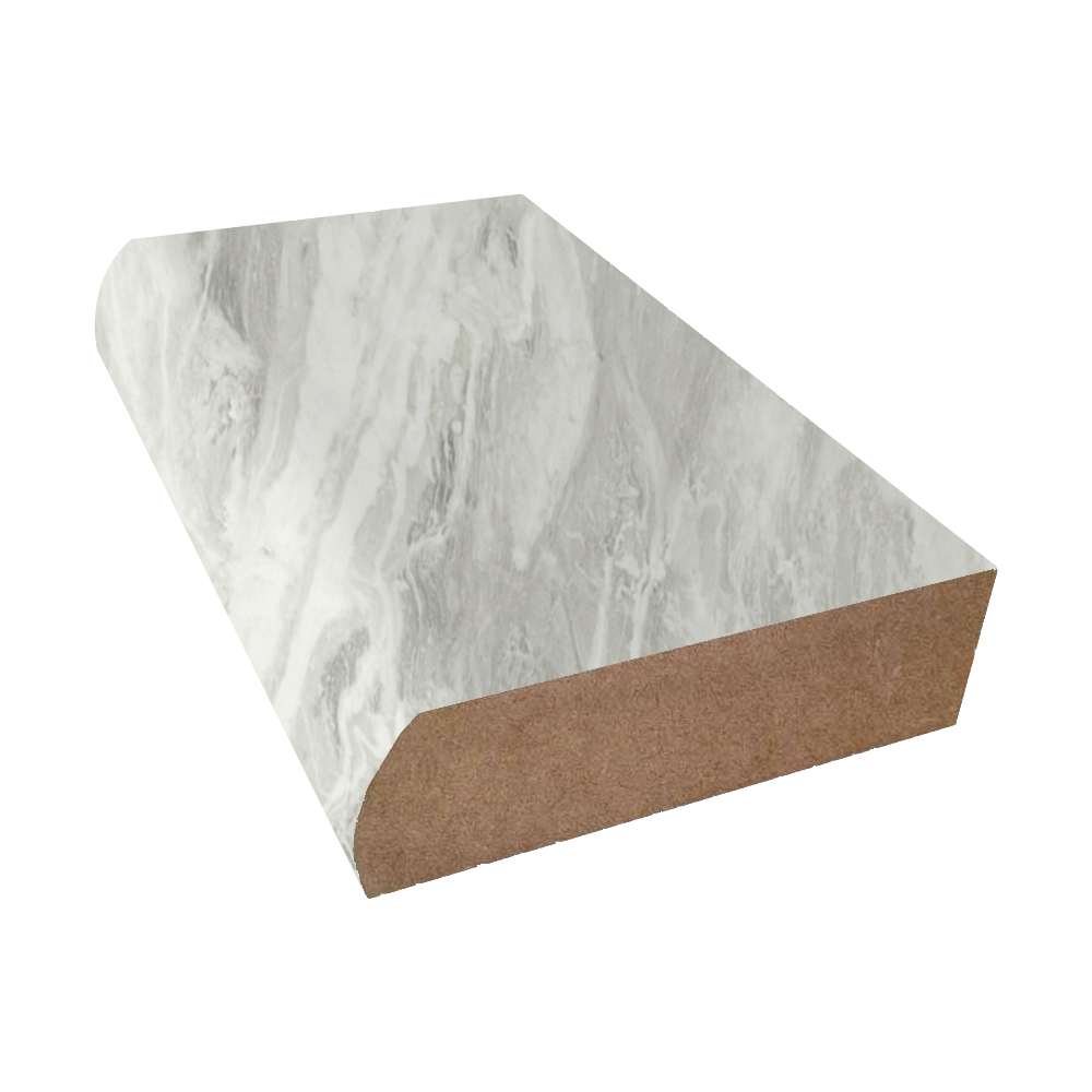 Statuario Bianco - 3158 - Feeney Laminate Decorative Bullnose Edge