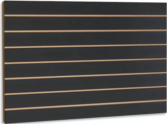 Melamine Slatwall 3/4" - Black