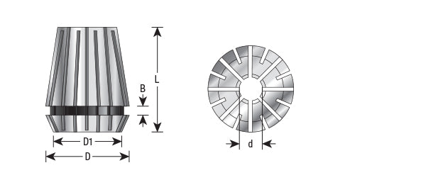 Amana Tool. High Precision Spring Collets | for ER32 Tool Holder | CO-158 