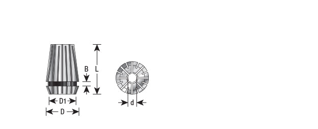 Amana Tool. High Precision Spring Collets | for ER20 Tool Holder | CO-277 