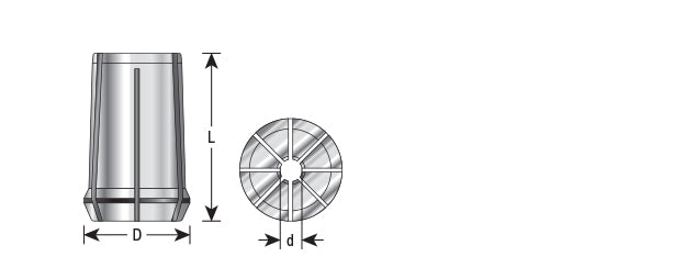 Amana Tool. High Precision Spring Collets | for RDO-20, SYOZ-20, EOC12 | CO-412 