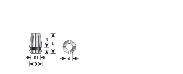 Amana Tool. High Precision Spring Collets | for ER-11 Tool Holder | CO-420 