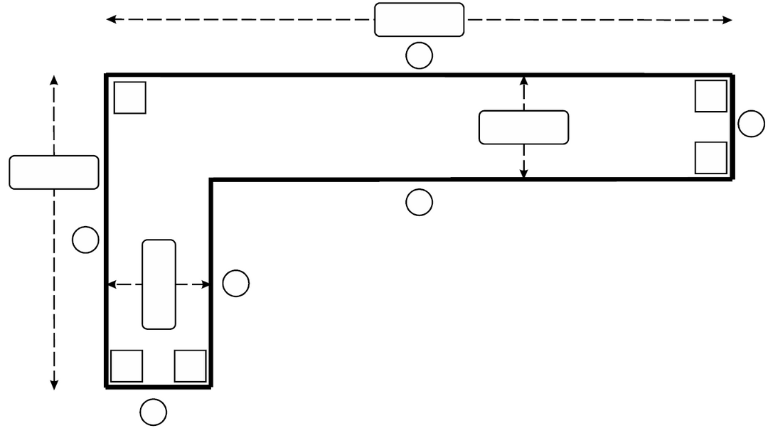 Laminate Countertop - L Shape LEFT