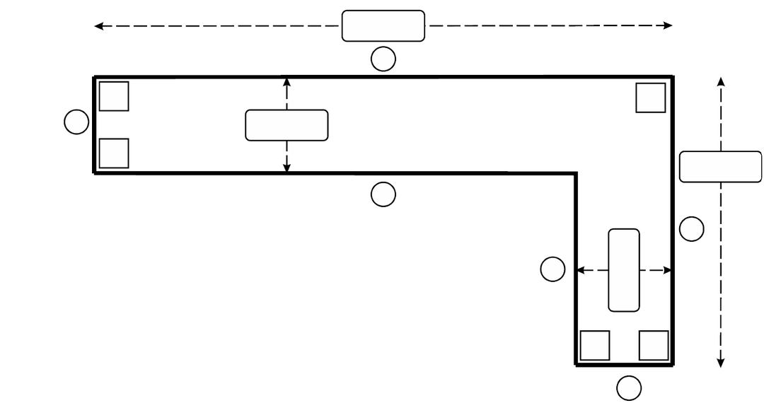 Laminate Countertop - L Shape RIGHT