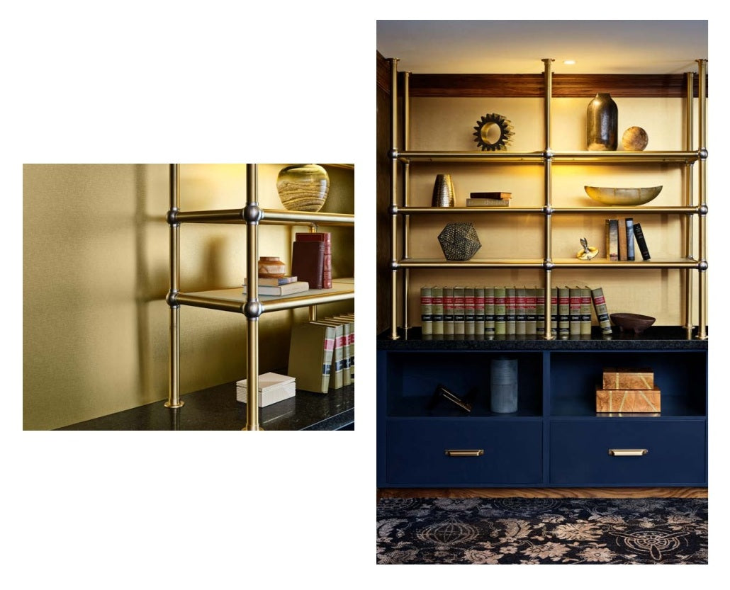 Crossbrushed Goldtone - MH036 - Formica DecoMetal Laminate