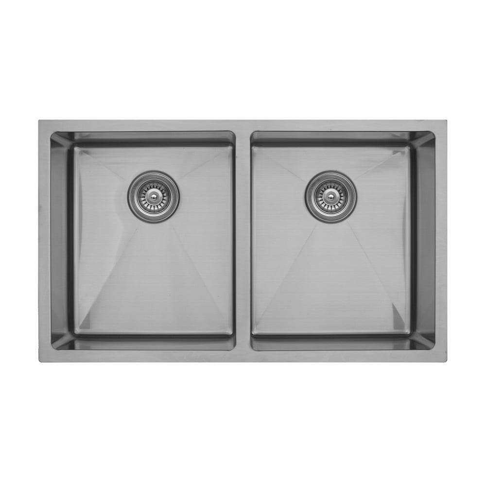 Karran Undermount Stainless Steel Double Equal Bowl Sink - Elite EL-76