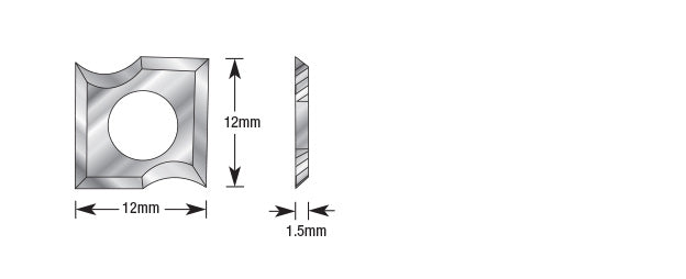 Amana Tool. Replacement Knives | 1⁄8 Radius for RC-49496 | RCK-268 