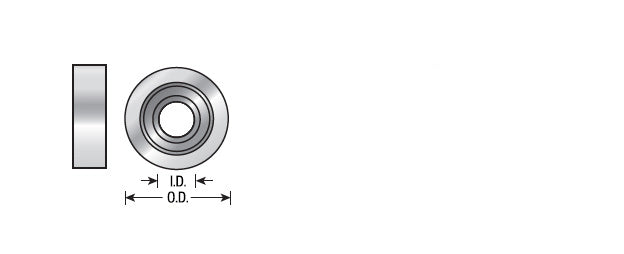 Amana Tool. Ultra-Glide High PRFM Ball Bearing Guide | 5⁄16 Overall Dia x 7⁄8 Inner Dia | 47728 