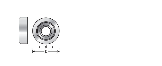 Amana Tool. Ultra-Glide High PRFM Ball Bearing Guide | 29⁄32 Dia x 1⁄4" Shank | 47777  