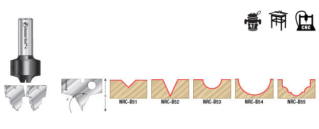 Amana Tool. Nova System Insert Routing Set | Body Type B Plunge 1⁄4" Shank | NS-150 