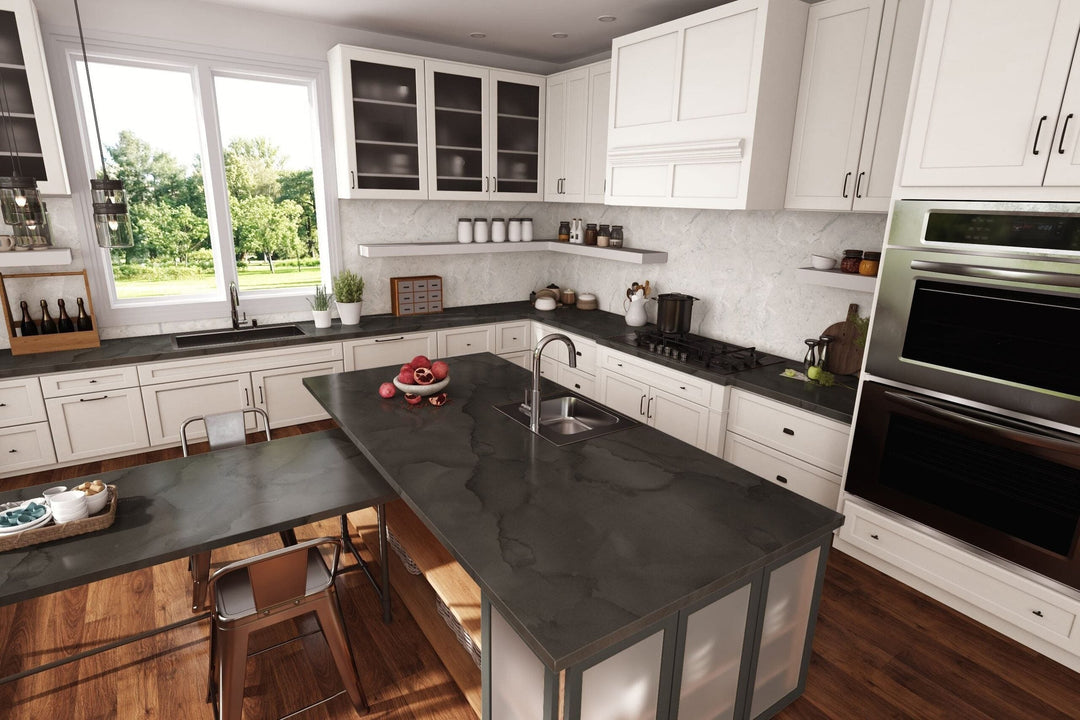 Watercolor Steel - 5017 - Modern Kitchen Countertops