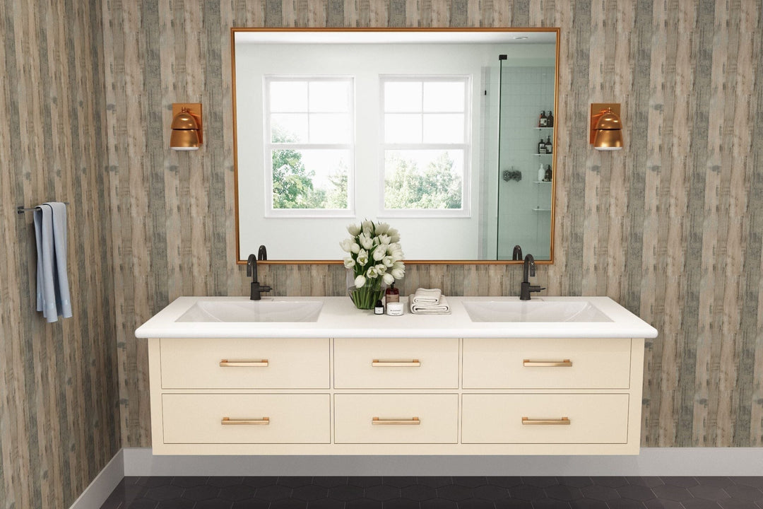 Seasoned Planked Elm - 6477 - Bathroom