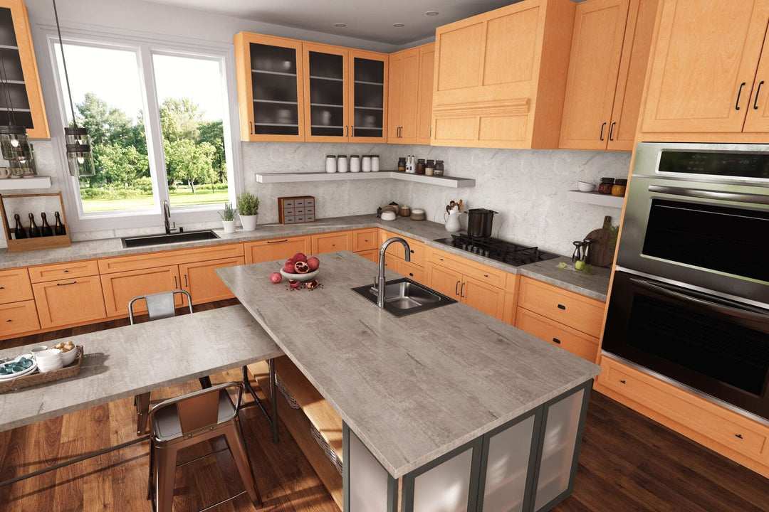 Amber Maple - 7012 - Matte Finish - Kitchen Cabinets 