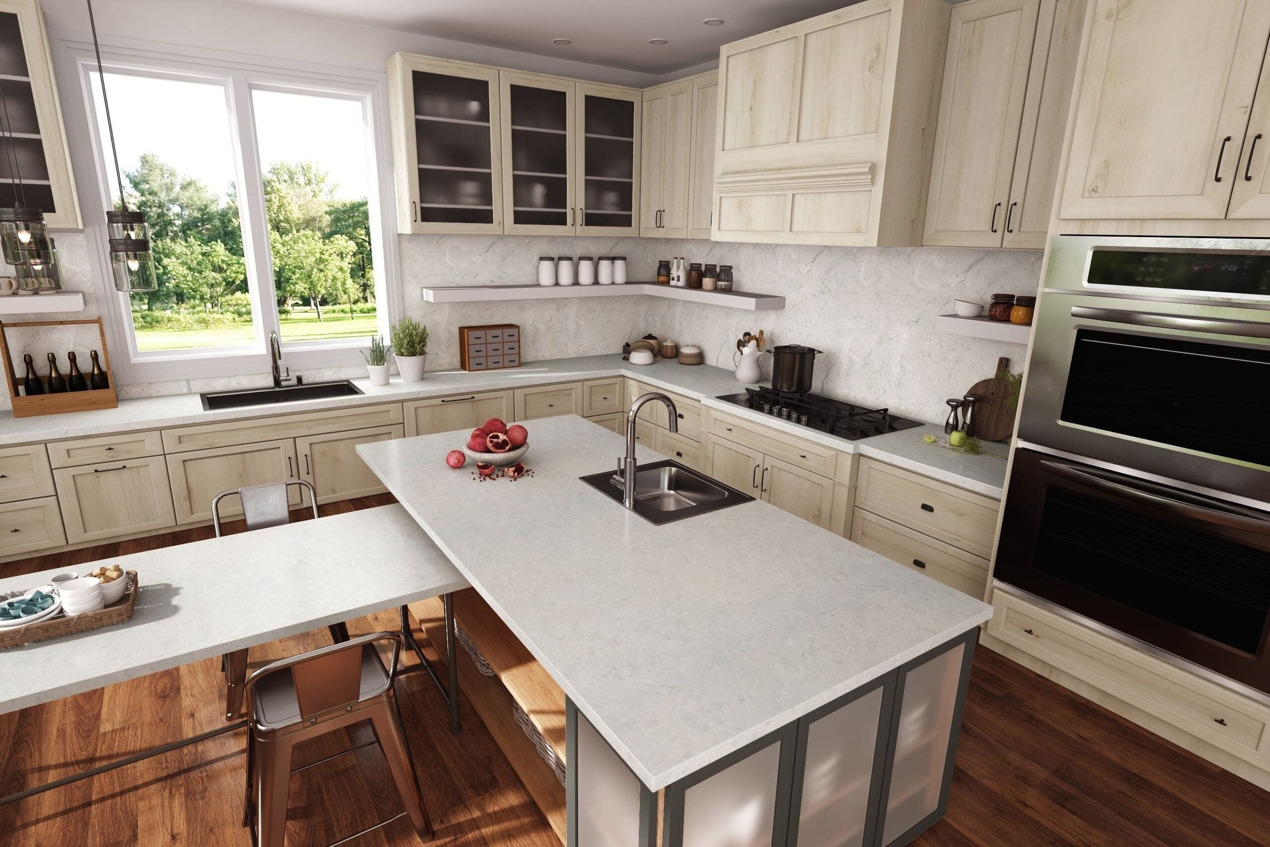 White Knotty Maple - 7410 - Formica 180fx Laminate Samples