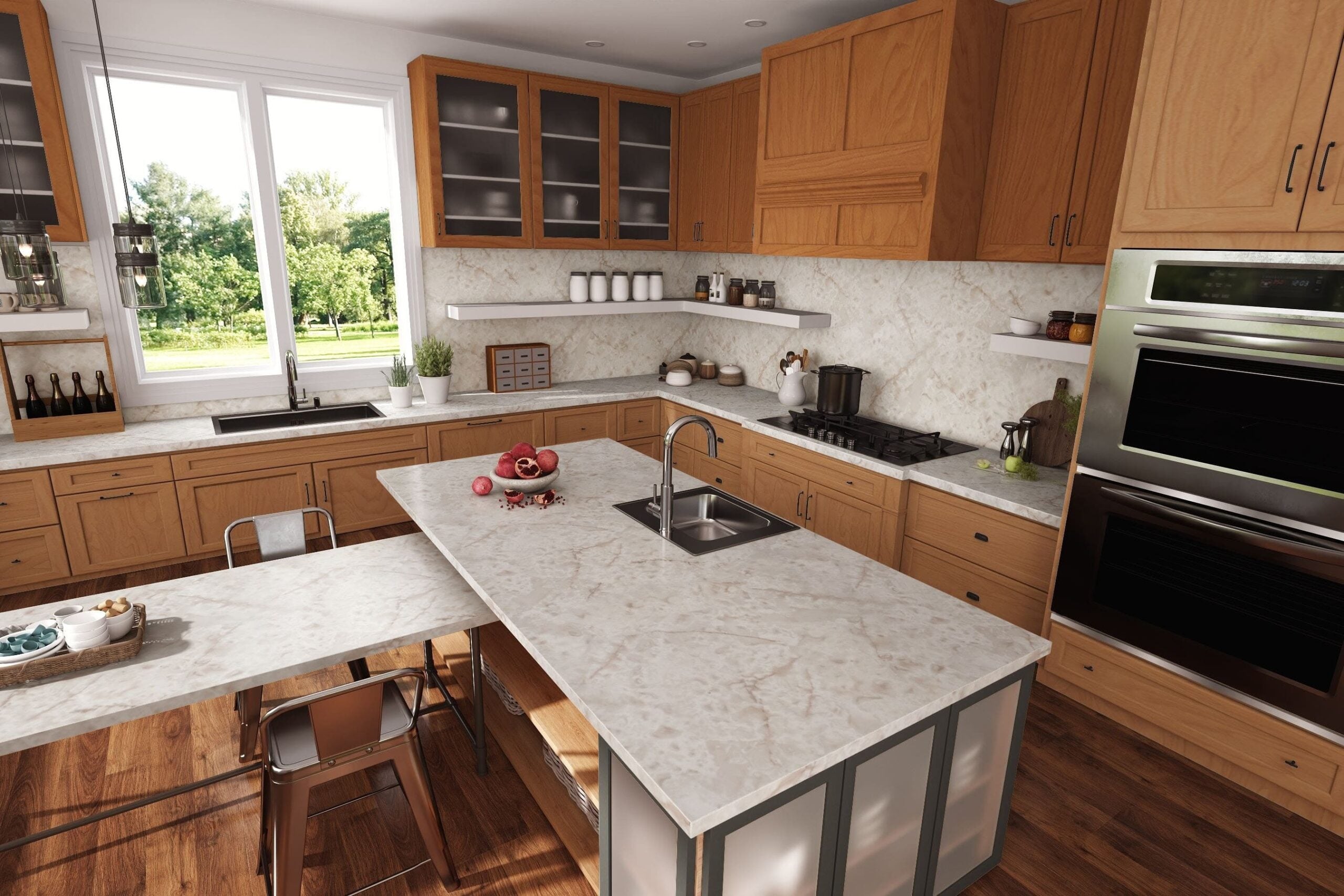 NO.827 UmiUmiページ 827 White Onyx | Laminate Countertops