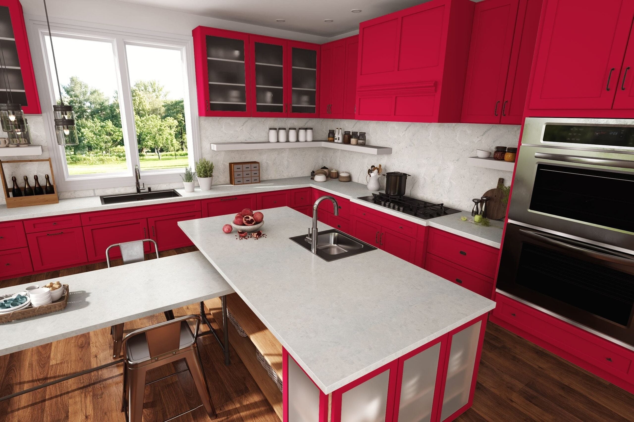 ミントン MINTON ATHOLL レッド　ルビー Stop Red - 839 - Formica Laminate Samples – Cabinetmaker Warehouse
