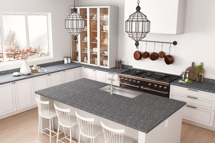 Tonal Paper Terrazzo - 8813 - Traditional Kitchen Countertops 