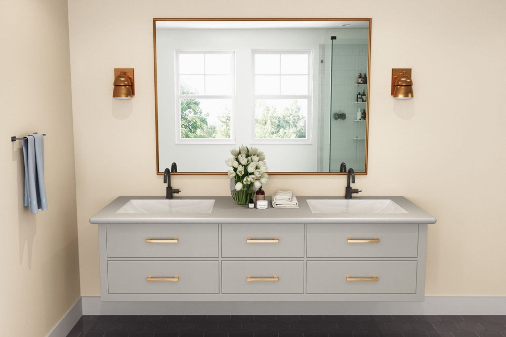 Aluminum - 9318 - Brush Finish - Bathroom Vanity