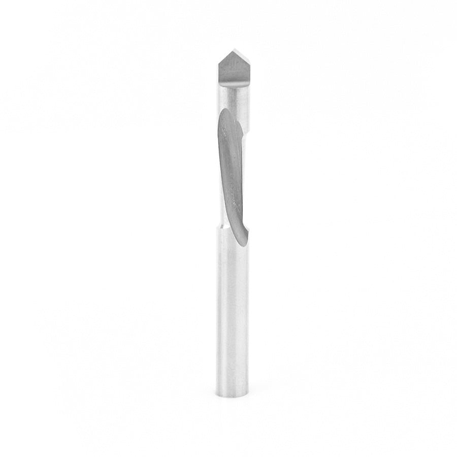 Amana Tool. High Speed Steel Router Bit | 1⁄4 Dia x 5⁄8 x 1⁄4"Shank Spiral | HSS11003 