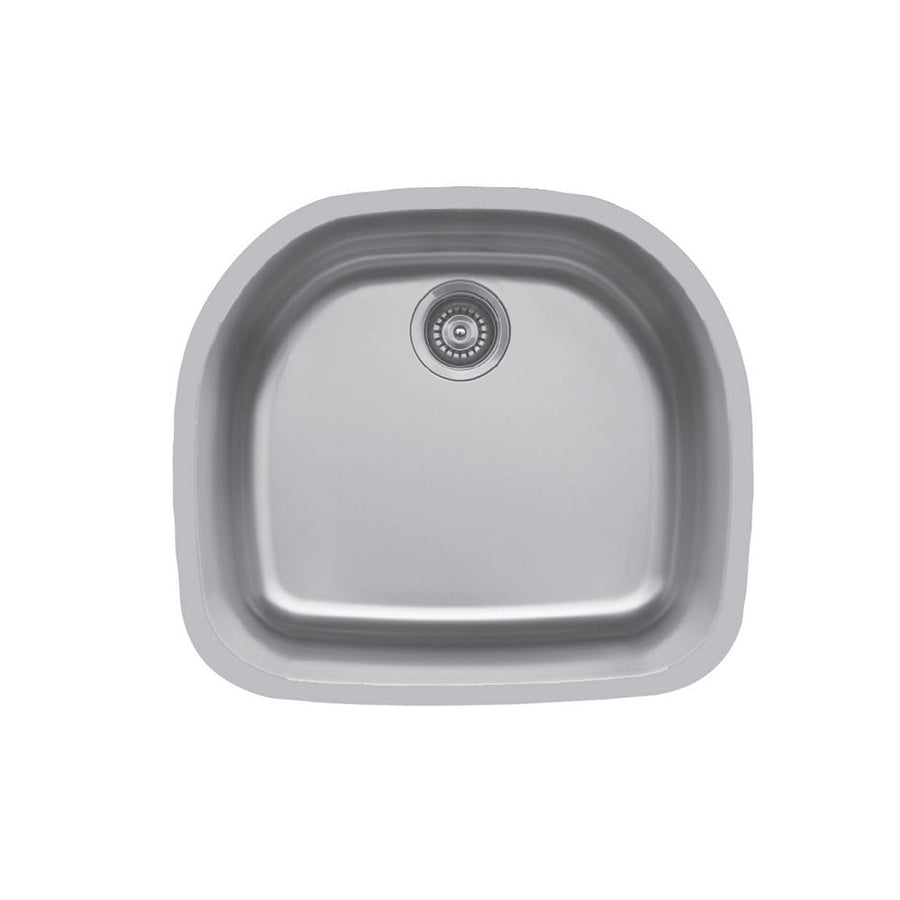 Karran Undermount D-Shaped Single Bowl Sink - Edge E-330 