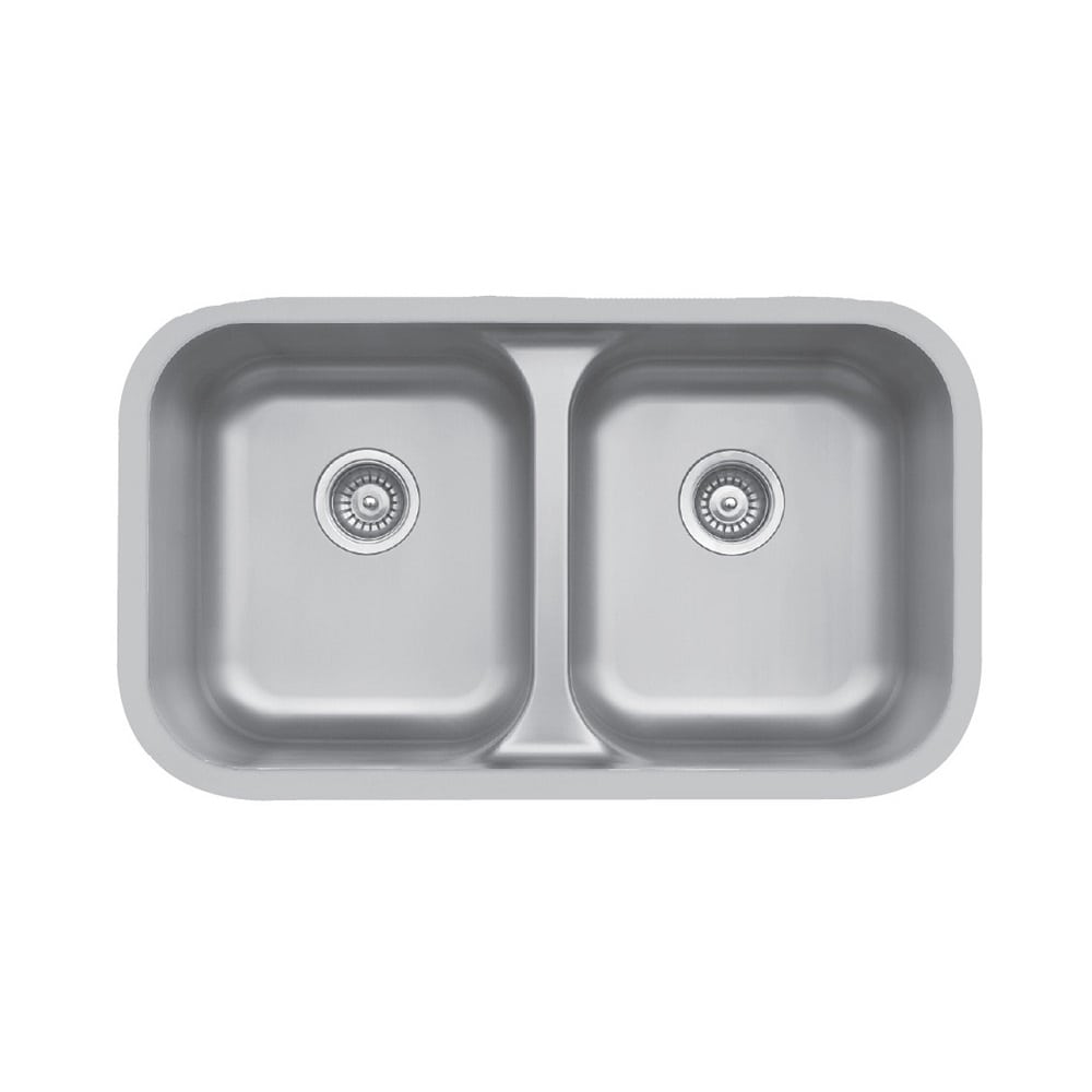 Karran Undermount Double Equal Bowl Sink - Edge E-350