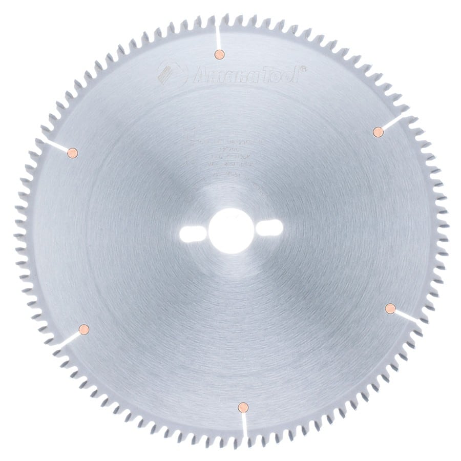 Amana Tool. Double Sided Melamine & Laminate - 12" Dia x 96T H-ATB, -6° - 30mm Bore | MB12960-30 