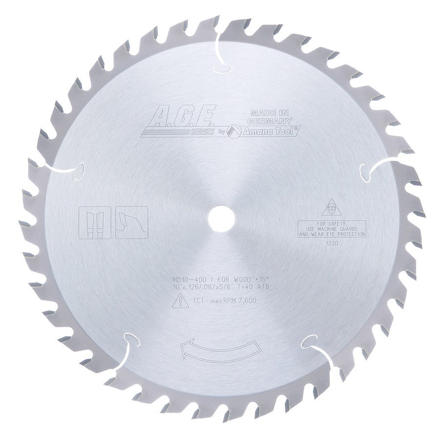 MD10-400. A.G.E Carbide Tipped General Purpose Saw Blade