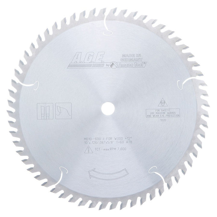 MD10-600. A.G.E Carbide Tipped Cut-Off & Crosscut Saw Blade