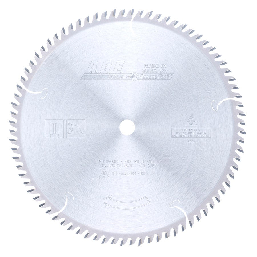 MD10-800. A.G.E Carbide Tipped Cut-Off & Crosscut Saw Blade